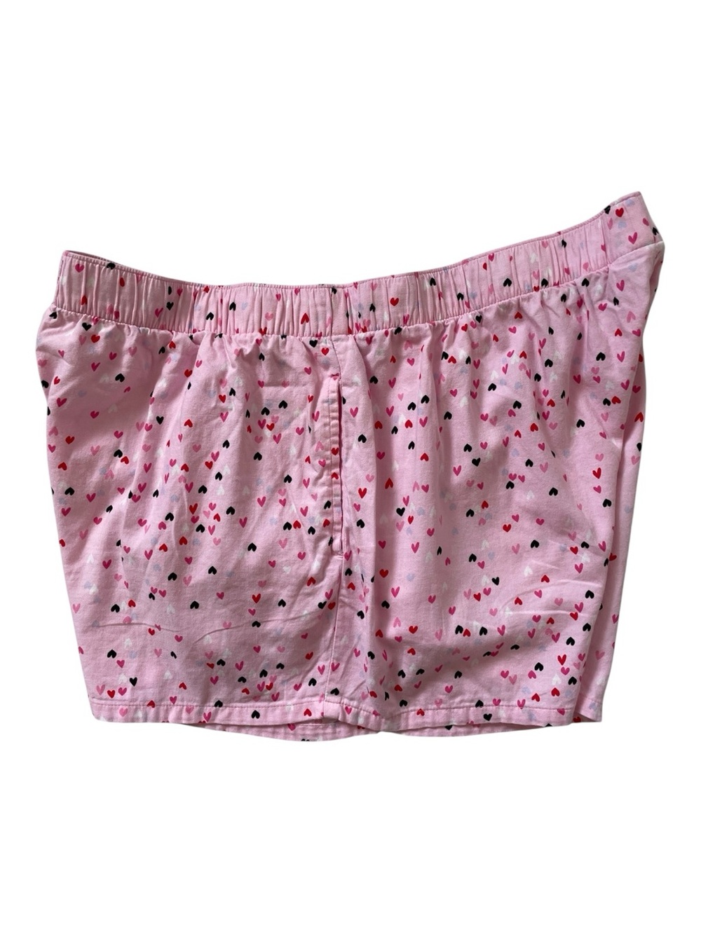 Joyspun Lady’s Pink Heart-Print Boxer Shorts with Elastic Waist Size XL - Picture 3 of 5